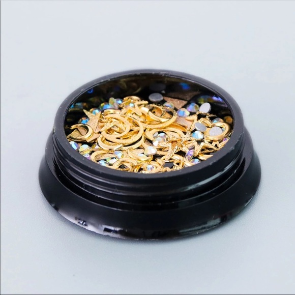 New 1Box Nail Art Strass Star Moon Decor Mix 3D - Picture 2 of 2